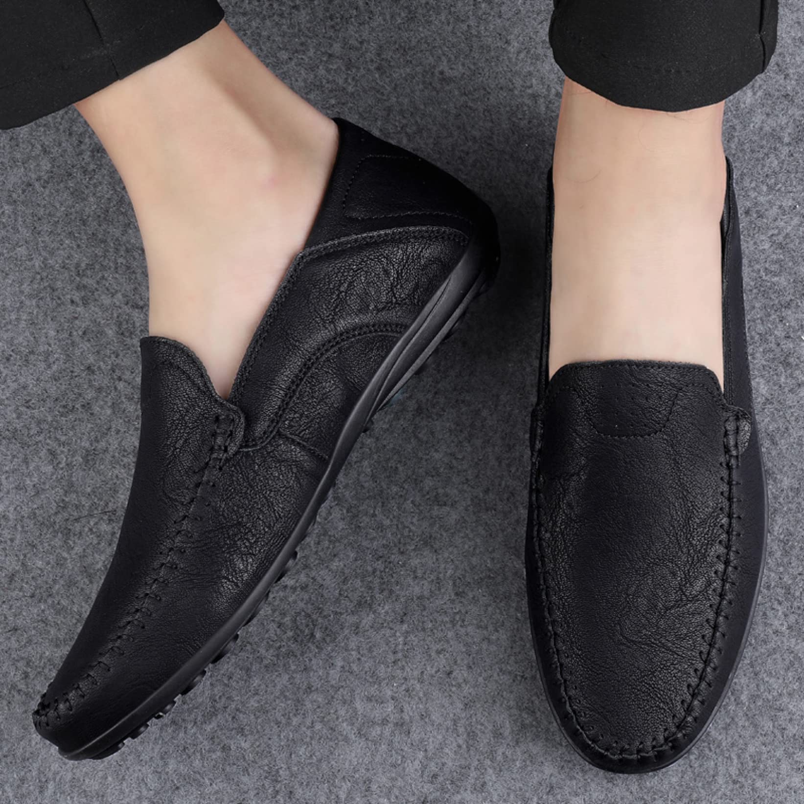 Men's Casual Slip-On Loafers - Lightweight Comfortable Moccasin Boat Shoes for Men | Perfect for Driving, Walking & Everyday Wear