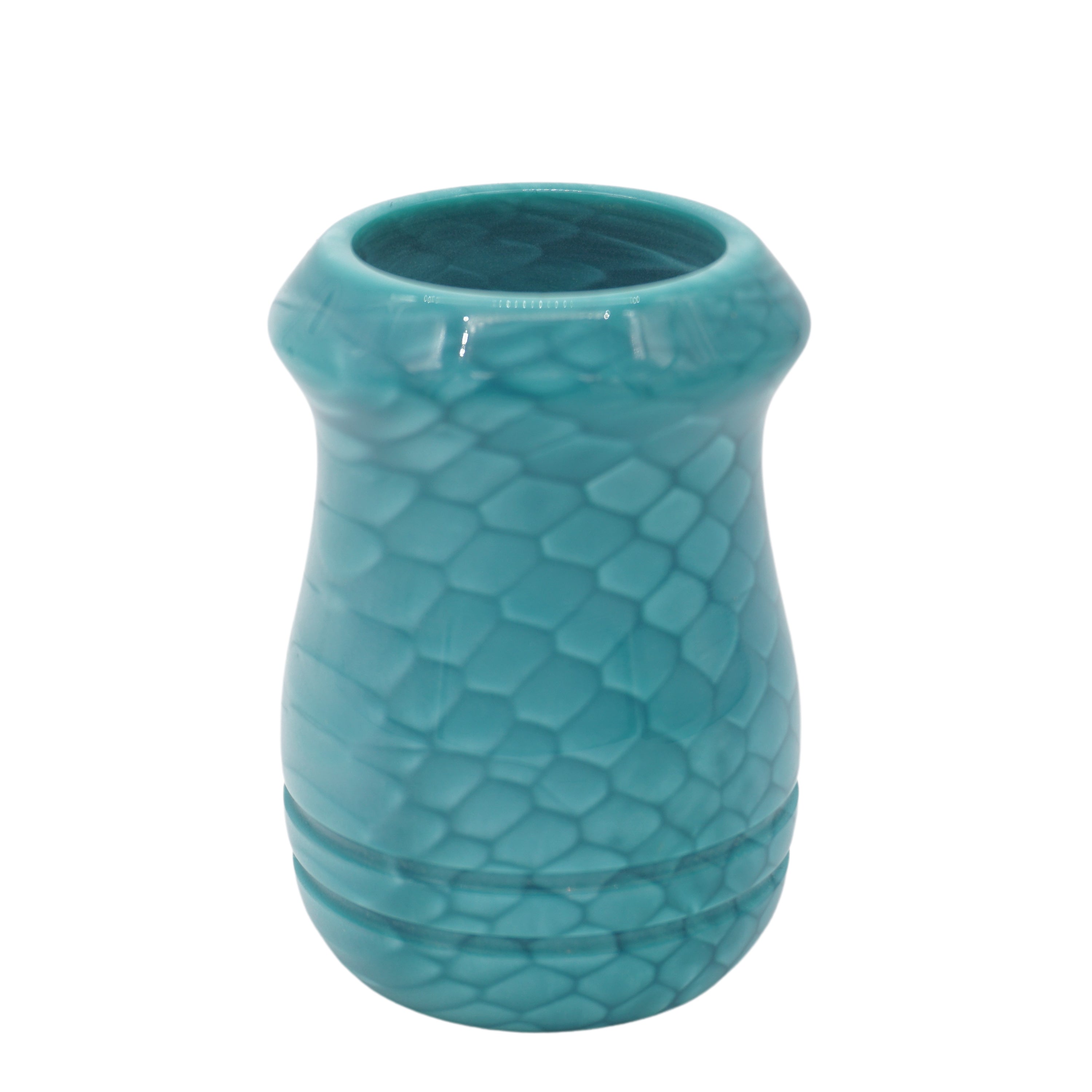 Premium Blue Snakeskin Handcrafted Shaving Brush Handle - Fits 24mm & 26mm Knots - Perfect for Wet Shaving & Grooming Gifts for Men