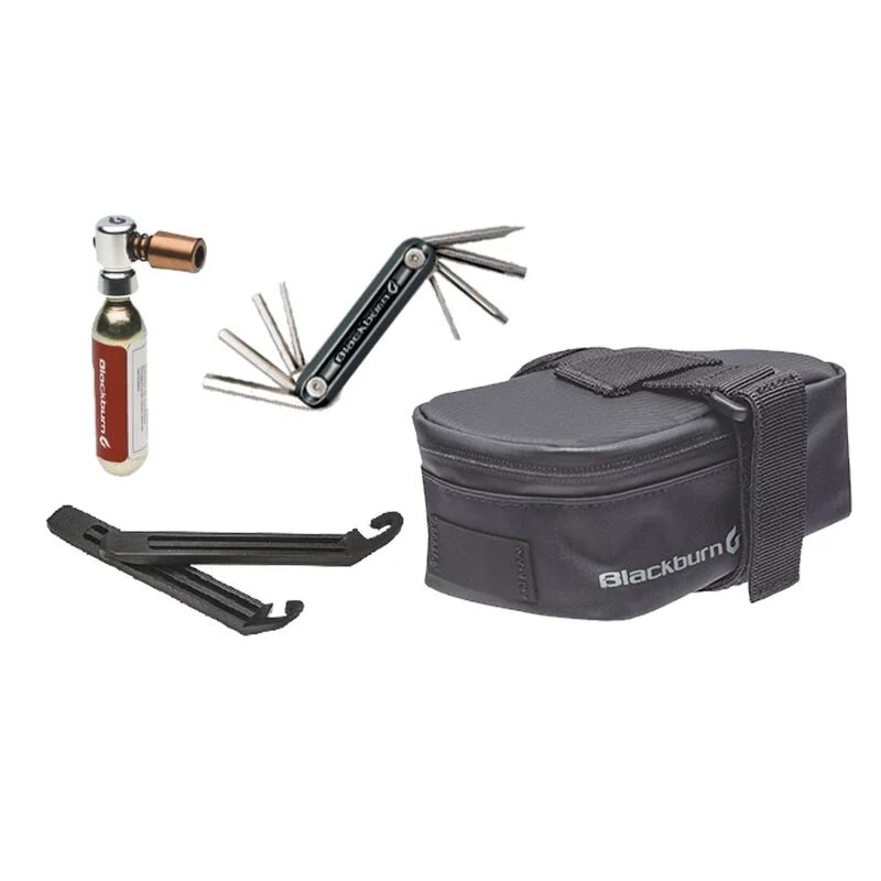 Blackburn Local CO2 Ride Kit - Portable Bike Tire Inflator for Road & Mountain Bikes - Perfect for Emergency Repairs & On-the-Go Cycling Adventures