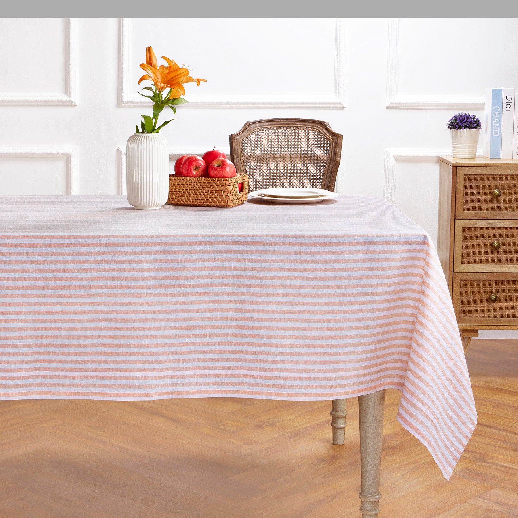 Navy and White Amalfi Stripe