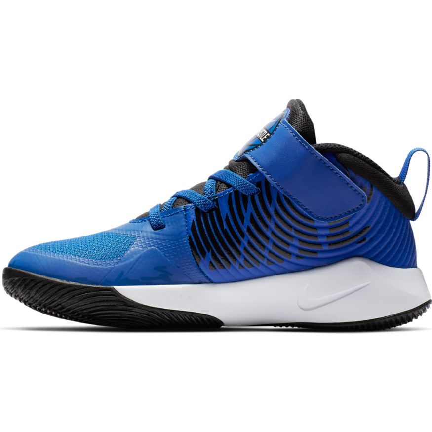 Nike Game Royal Black White Team Hustle D 9 Youth Sneakers - Lightweight Basketball Shoes for Kids - Perfect for School, Sports & Casual Wear