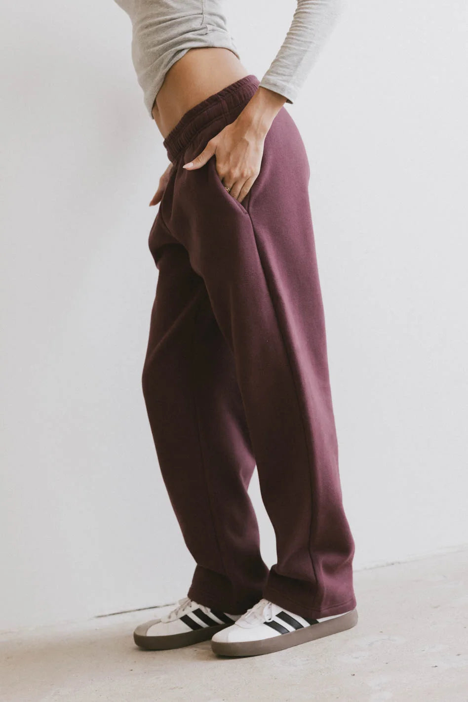 Ezra Burgundy Sweatpants for Men & Women | Comfortable Lounge Pants | Perfect for Yoga, Running & Home Wear | FINAL SALE