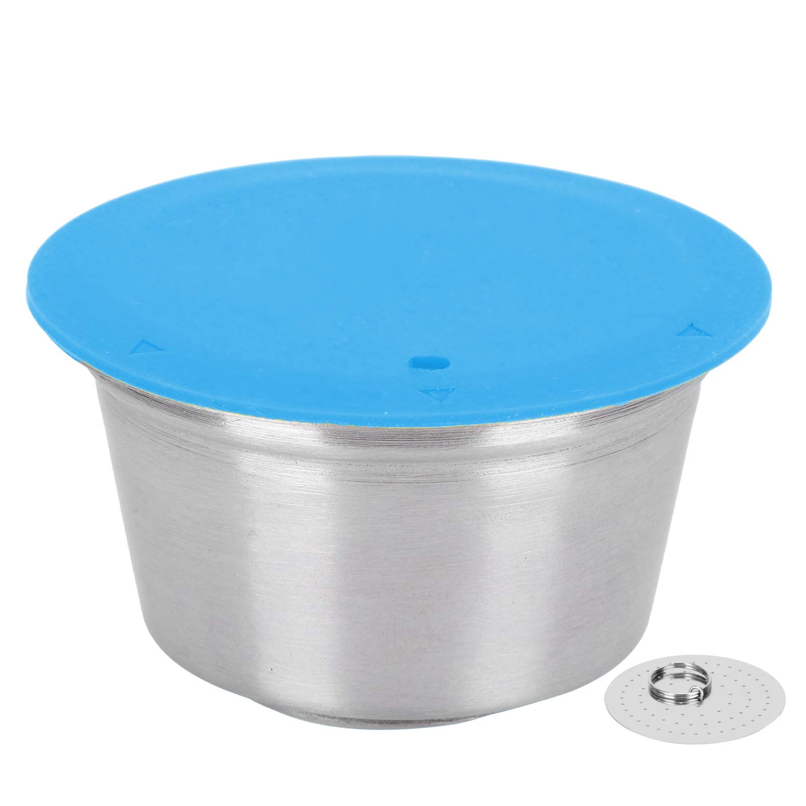 Refillable Stainless Steel Coffee Pods for Dolce Gusto - 53mm Reusable Capsule Filters (Blue) | Perfect for Home, Office & Travel Use with Your Coffee Maker