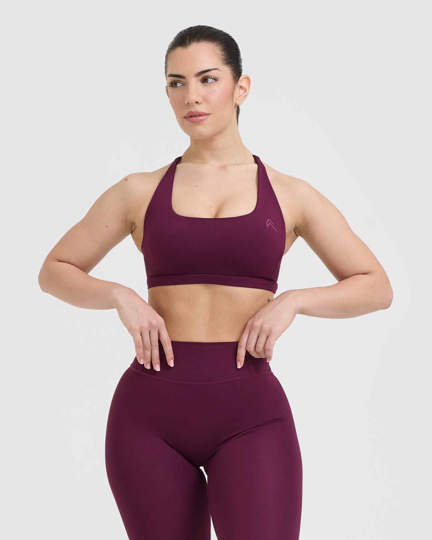 Timeless Square Neck Sports Bra for Women - High Support Workout Top for Yoga, Running & Gym | Ripe Fig - Perfect for Active Lifestyles & Fitness Enthusiasts