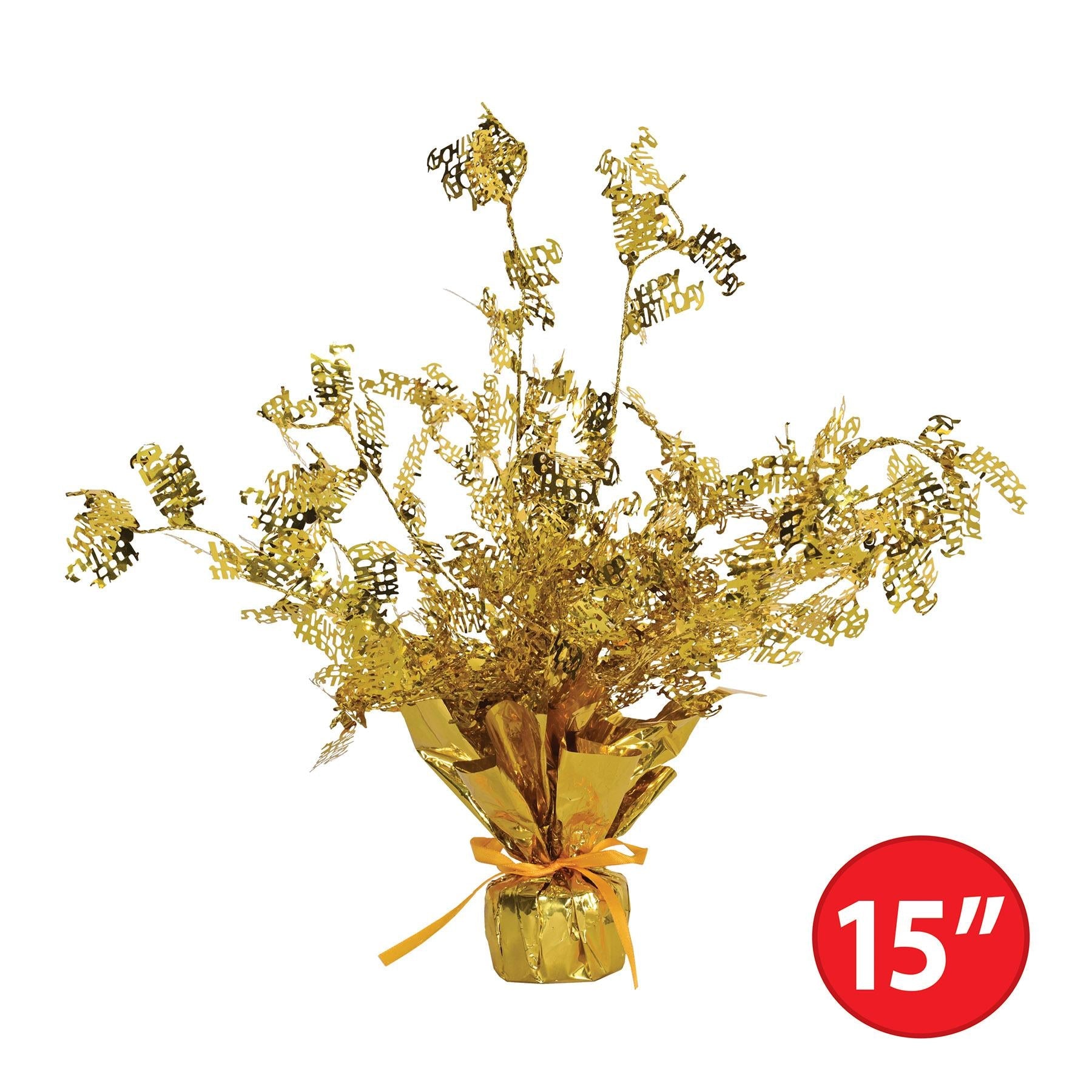 12 Pack Gold Birthday Centerpieces - Premium Party Decorations for Birthdays, Anniversaries & Special Events