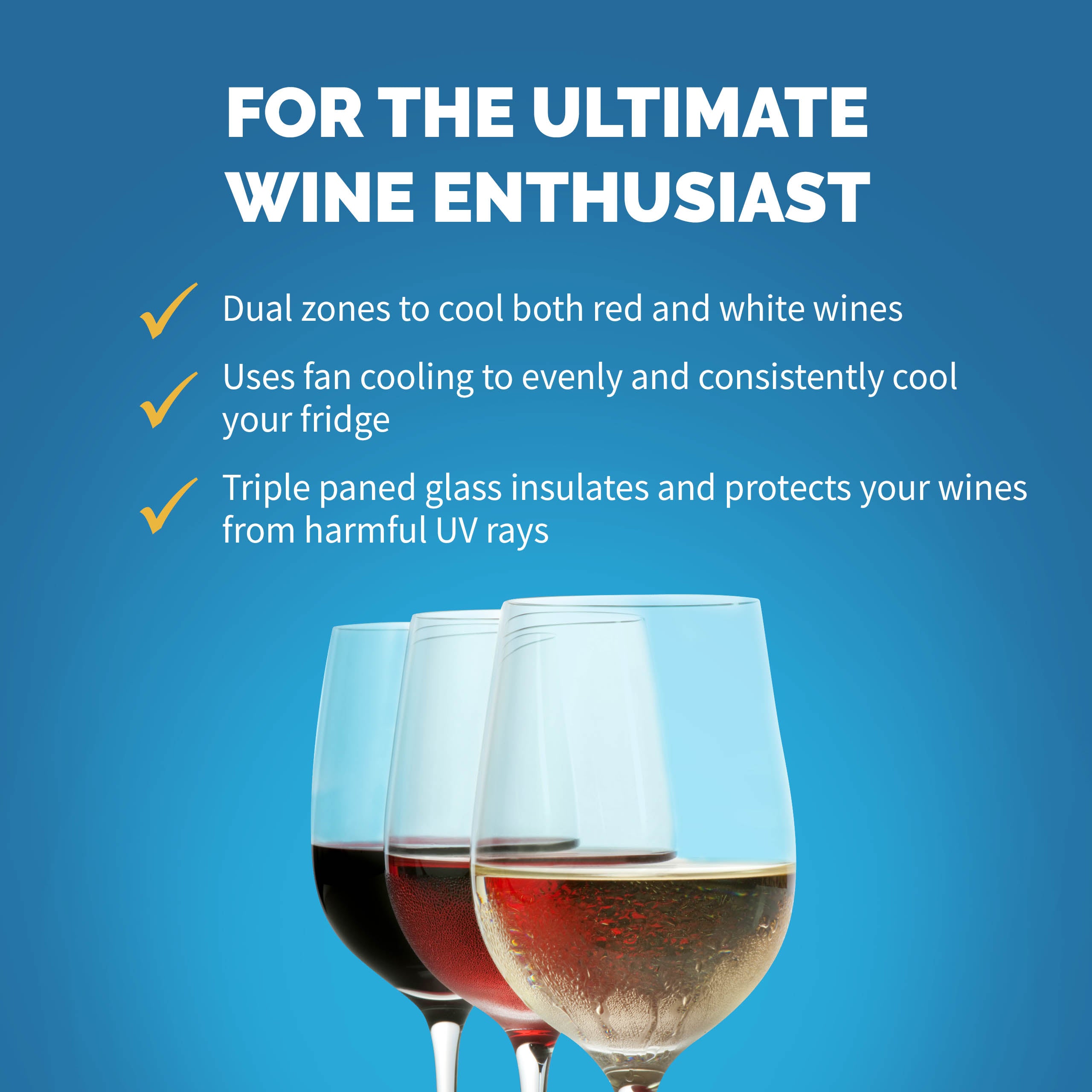 Newair® 29 Bottle 14.8 Cu. Ft. Black Built-In Dual Zone Wine Cooler Refrigerator - Perfect for Home Bars, Restaurants, and Wine Cellars