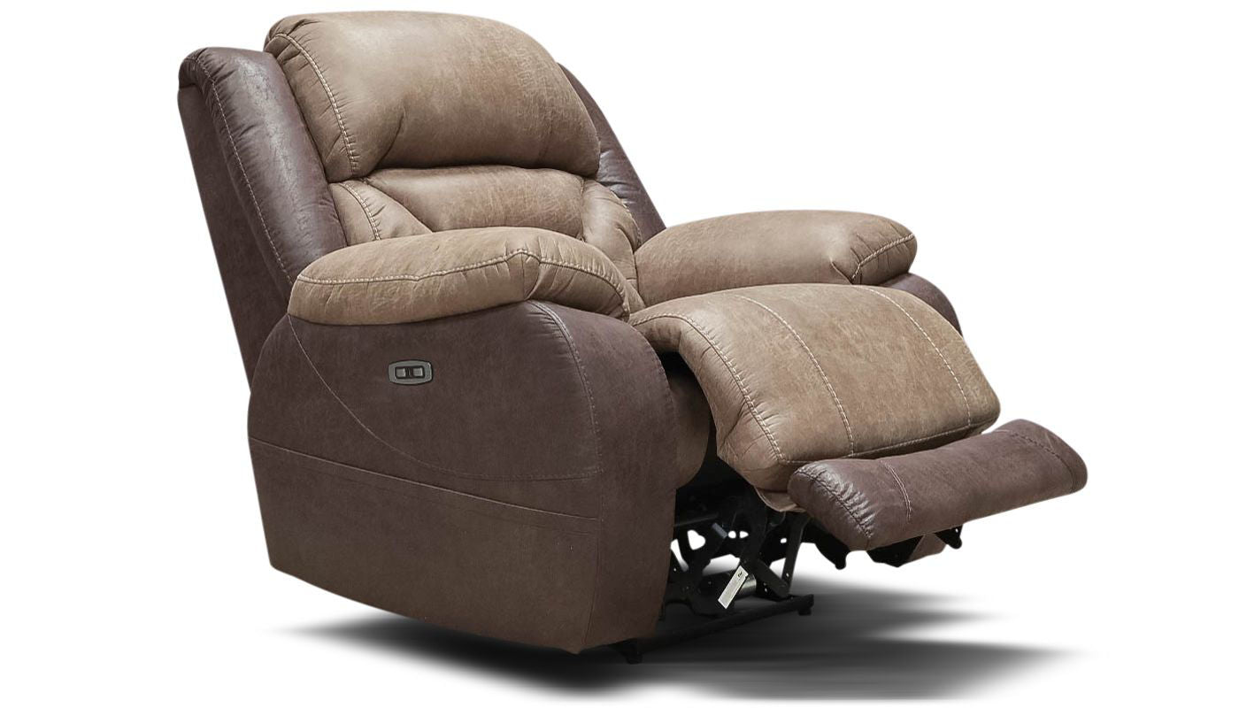 Comfortable Houston Recliner Chair - Adjustable PU Leather Living Room Recliner with Cup Holder & Massage - Perfect for Relaxing, Watching TV, or Napping at Home