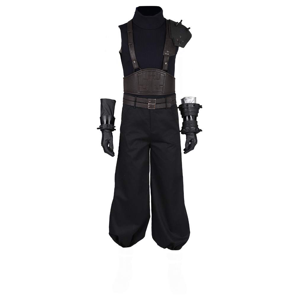 Final Fantasy VII FF7 Remake Deluxe Cosplay Costume Full Set - Cloud Strife Outfit for Halloween, Anime Conventions & Cosplay Events