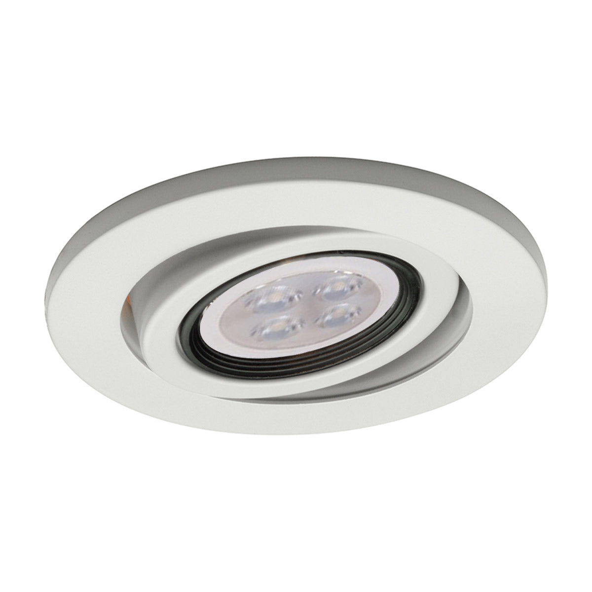 4 Inch Low Voltage LED Recessed Trim - White - Perfect for Kitchen, Bathroom, and Ceiling Lighting