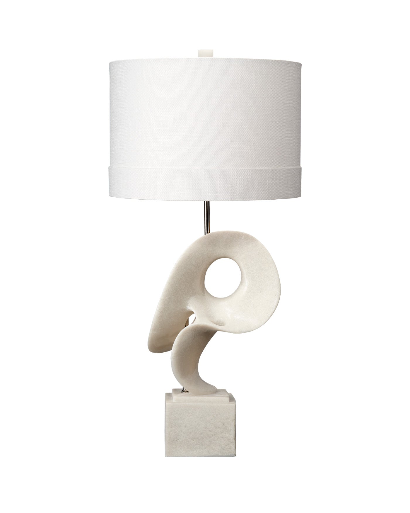Modern White Table Lamp for Bedroom & Living Room - Stylish Nightstand & Desk Lighting - Energy Efficient LED Bulb Included - Perfect for Reading & Relaxing