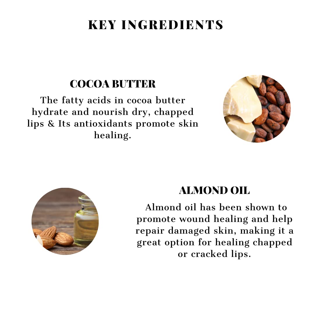 Iris Rich Chocolate Lip Butter - Deep Moisturizing & Nourishing Lip Balm with Cocoa Flavor | 10g Hydrating Lip Care for Dry, Chapped Lips | Perfect for Winter Skincare & Everyday Lip Protection