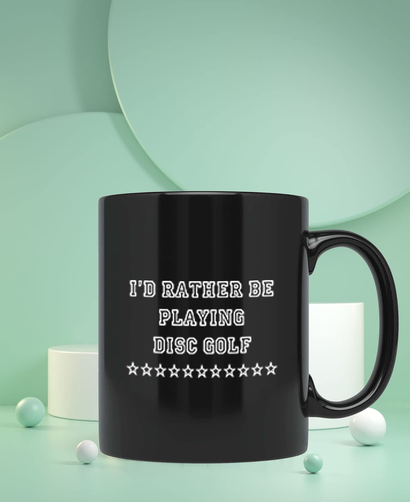 Disc Golf Coffee Mug - I'd Rather Be Playing Disc Golf Cup for Coffee, Milk, Beer - Perfect for Golf Lovers & Outdoor Enthusiasts