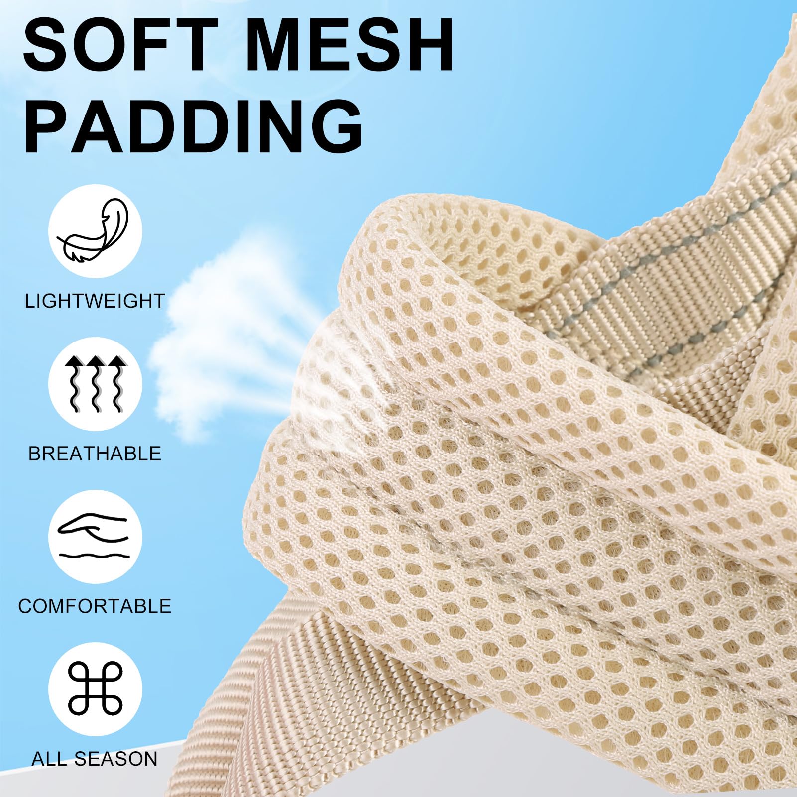 BEAUTYZOO No Pull Dog Harness and Leash Set for Small Dogs 6-12 lbs - Soft Escape Proof Puppy Vest Harness with Handle, Reflective Lightweight Step in Harness for Girl & Boy Dogs (Beige XS) - Perfect for Walking, Training, and Outdoor Adventures