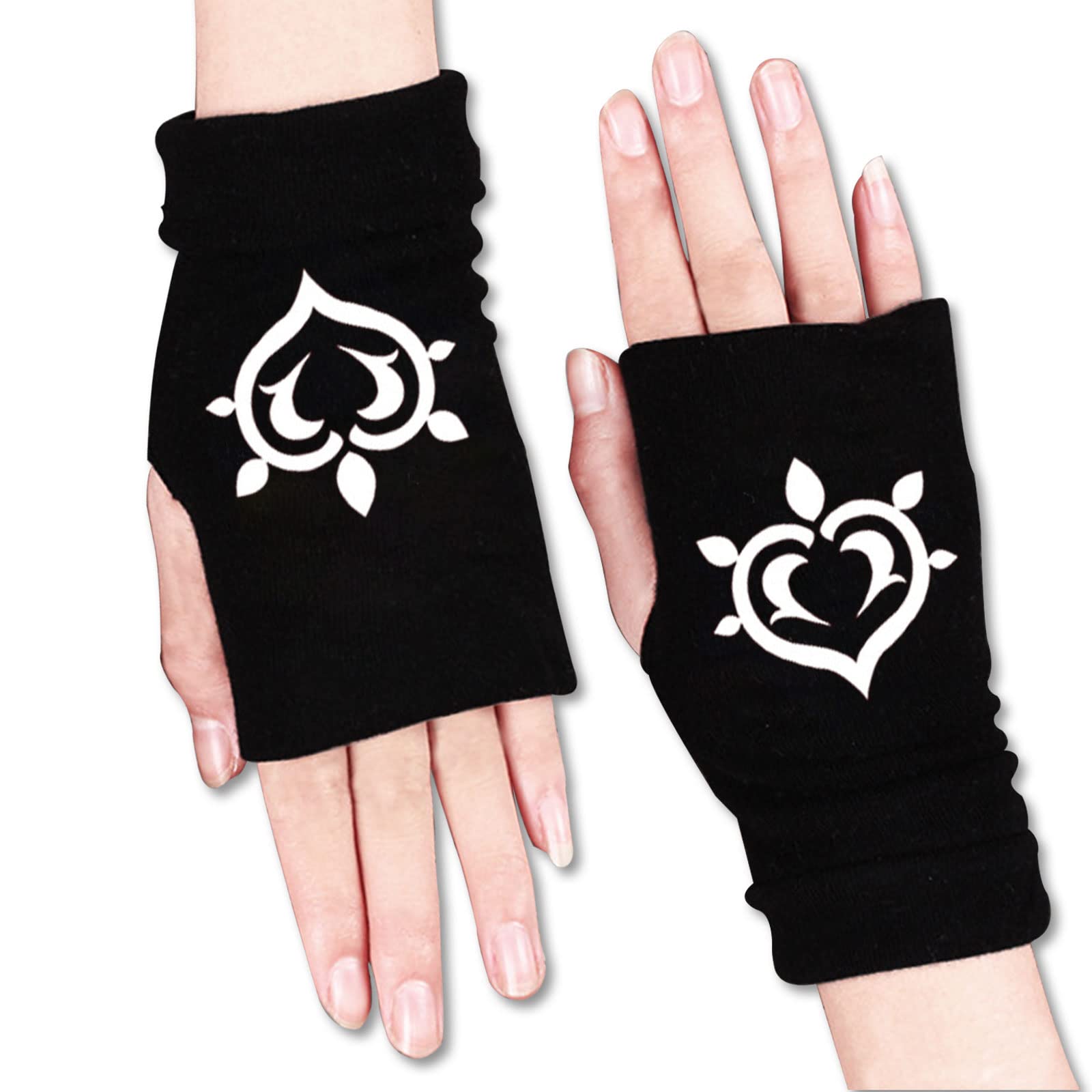**Anime Gloves - Demon Slayer & My Hero Academia Themed Men's Cotton Warm Gloves with Stickers - Perfect Gift for Anime Fans | Ideal for Cosplay, Winter Wear & Anime Conventions**