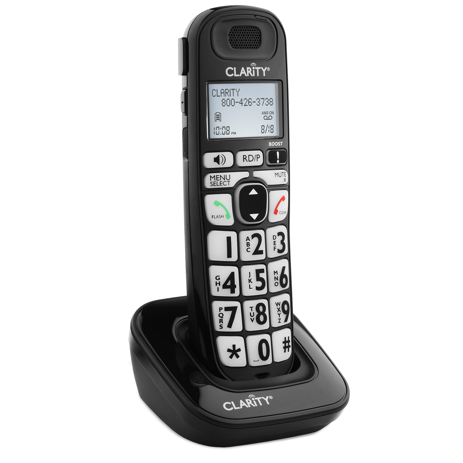 Clarity 53727.000 E814CC Amplified Phone for Moderate Hearing Loss - Corded & Cordless Combo with Loud Volume & Clear Sound - Ideal for Seniors & Home/Office Use
