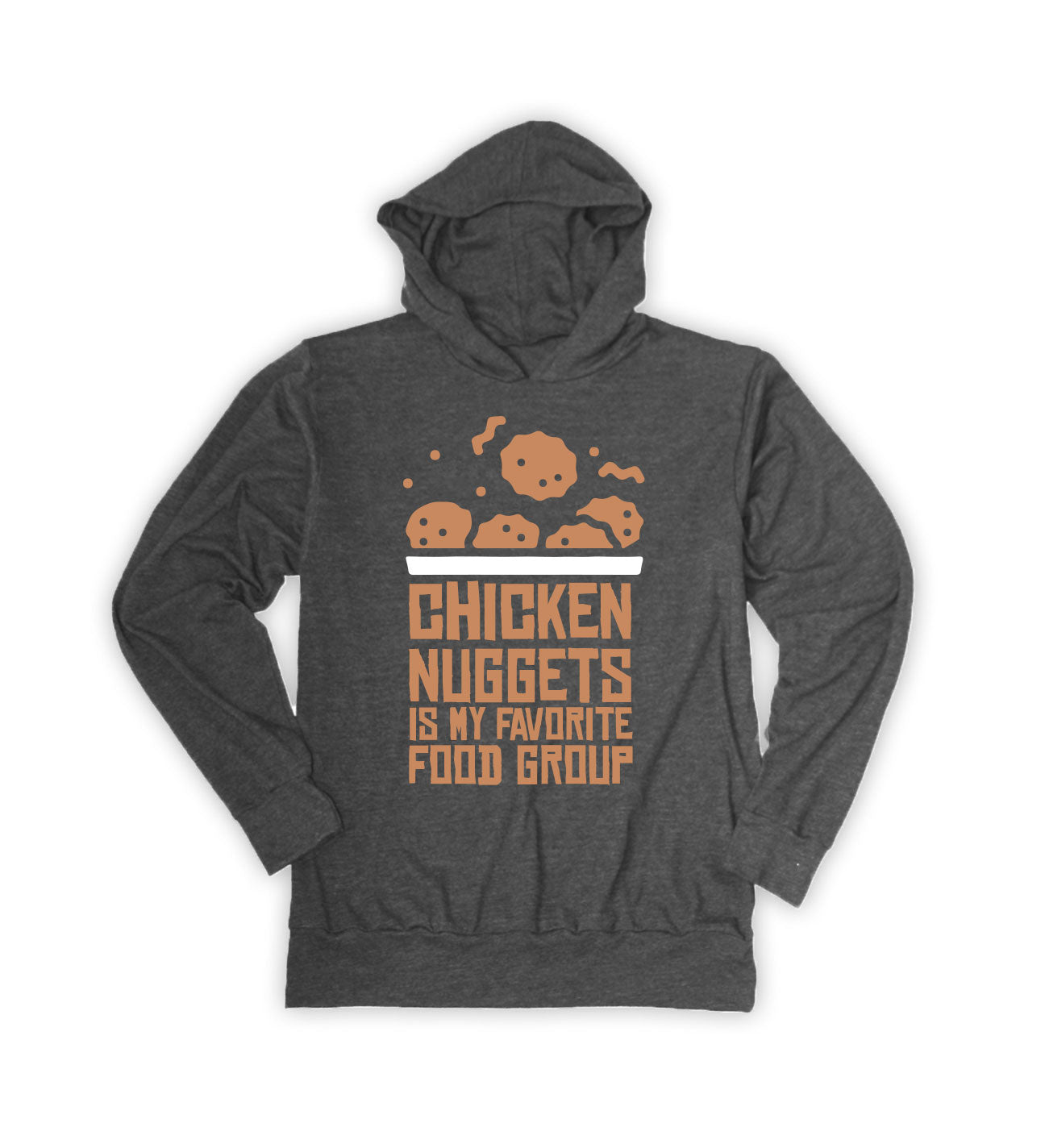 Trendy 'Chicken Nuggets' Graphic Hoodie for Men & Women - Soft Cotton Pullover Sweatshirt for Casual Wear, Street Style & Loungewear