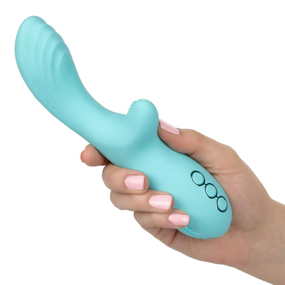 California Dreaming Catalina Climaxer Rotating Rabbit Vibrator - Powerful Dual Stimulation for Women - Perfect for Solo Play & Couples Intimacy