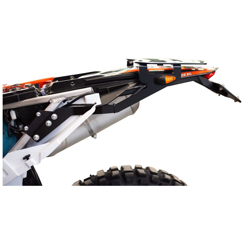 Tusk Top Rack - Heavy Duty Motorcycle Luggage Rack for Adventure & Touring Bikes | Perfect for Long Distance Travel & Off-Road Camping Gear Storage