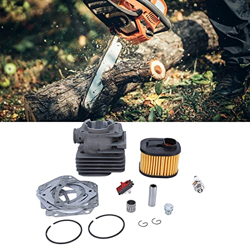 Husqvarna 372 XP 362 365 371 Chainsaw Cylinder Piston Kit with Ignition Plug & Air Filter - Replacement Parts for Forestry & Tree Cutting Equipment
