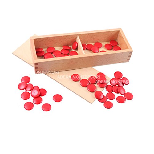 Adena Montessori Cards & Counters - Educational Math Games, Number Counting Toys for Kids, Perfect for Homeschooling & Classroom Learning