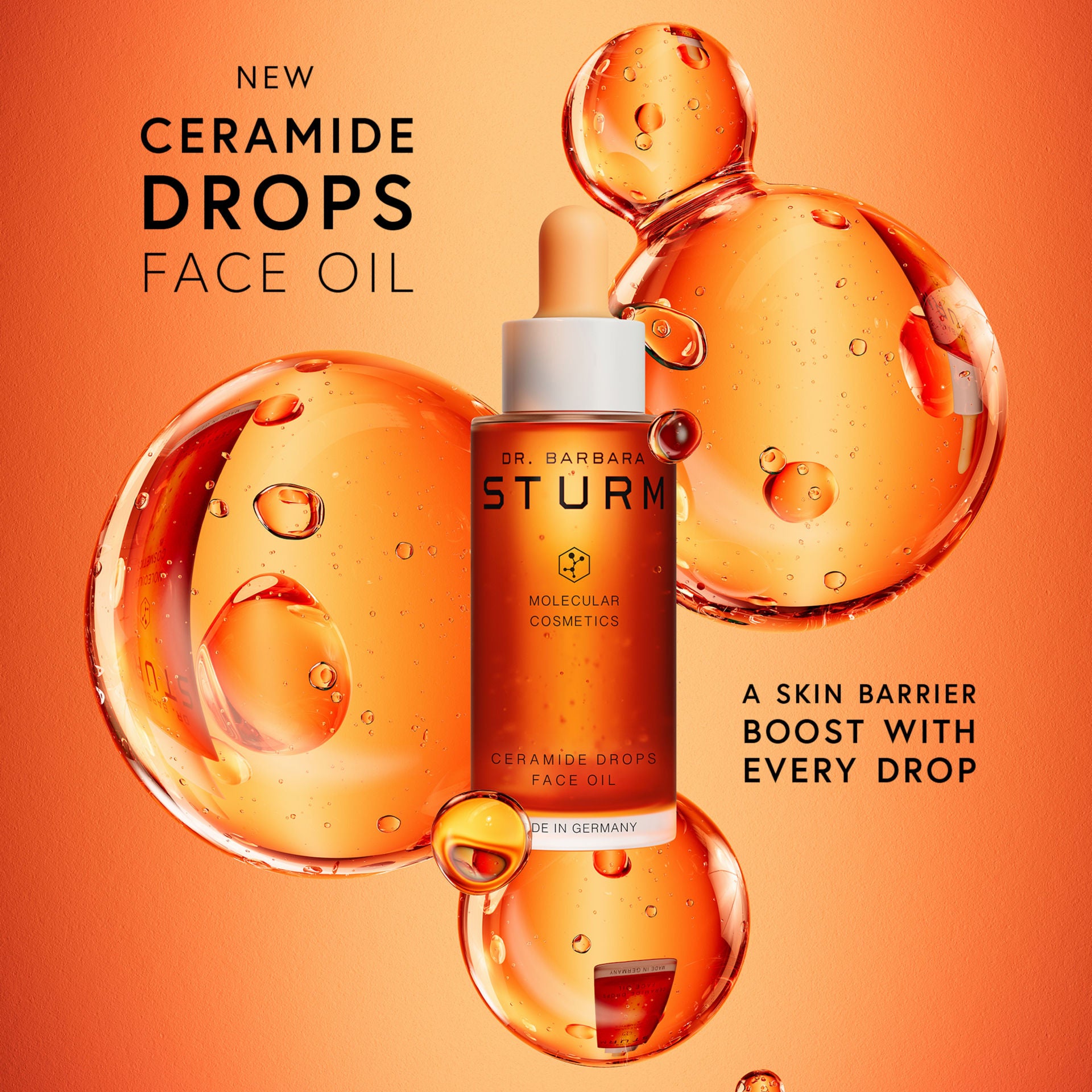 Dr. Barbara Sturm Ceramide Drops - Hydrating Facial Serum for Dry & Sensitive Skin | Anti-Aging & Skin Barrier Repair | Perfect for Nighttime Skincare Routine