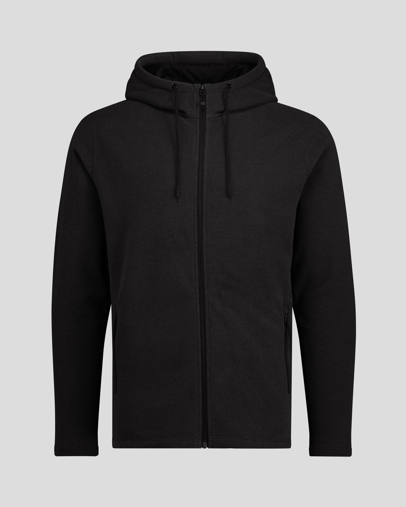 Men's Mt Aspiring Hooded Fleece Jacket - Black Stingray | Warm & Lightweight Outdoor Fleece Pullover for Hiking, Camping & Casual Wear