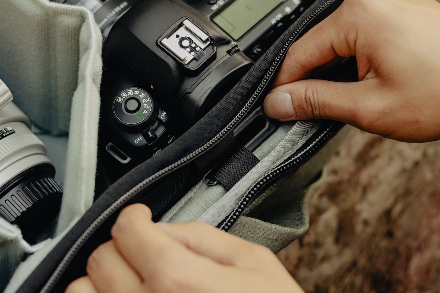 Peak Design Camera Cube v2 (Large) - Waterproof DSLR Camera Bag for Travel & Outdoor Photography - Perfect for Hiking, Camping, and Adventure Trips