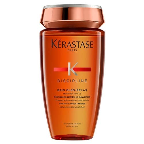 Kerastase Bain Oleo-Relax Shampoo for Frizzy Hair - 8.45 oz Sulfate-Free Smoothing Shampoo with Argan Oil - Perfect for Dry, Damaged & Curly Hair Care at Home or Salon