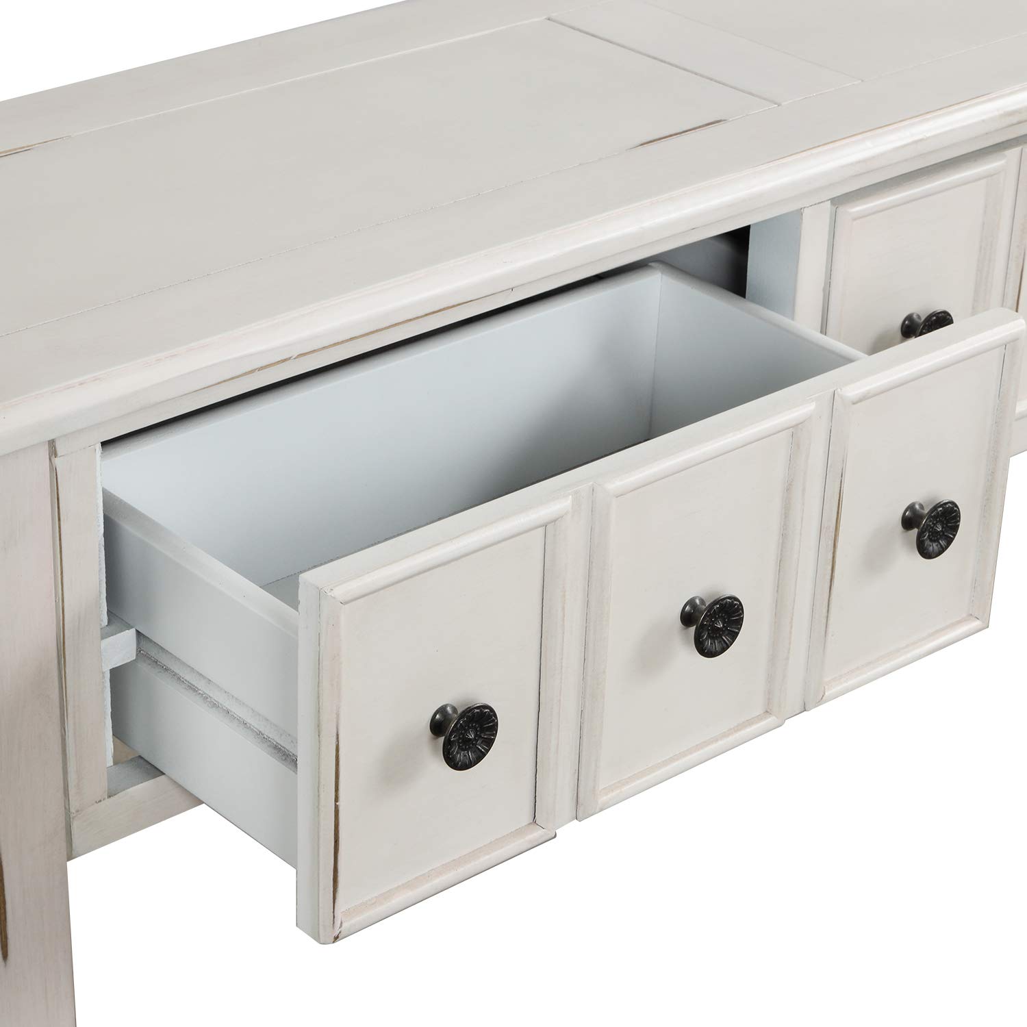 Rustic Entryway Console Table 60