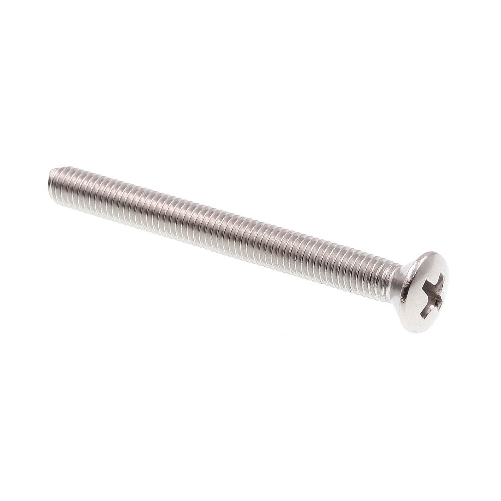 Prime-Line 9010903 #10-32 X 2 Inch Machine Screw, Oval Head Phillips, 18-8 Stainless Steel (Pack of 20) - Ideal for Furniture Assembly, Electronics, and DIY Projects