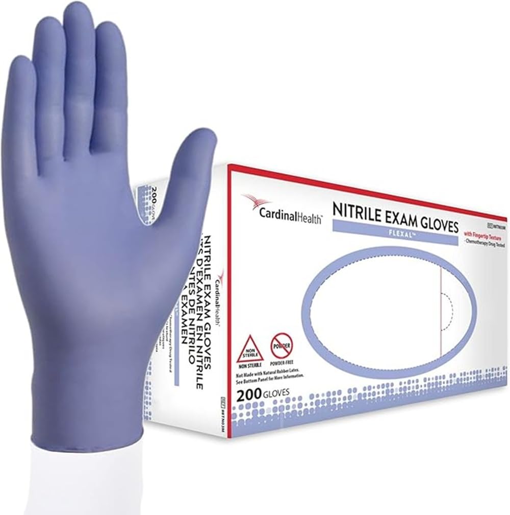 Flexal Exam Gloves - Box of 200 | Latex-Free, Powder-Free Disposable Gloves for Medical, Dental & Tattoo Use | Ideal for Healthcare Professionals, First Aid & Hygiene Protection