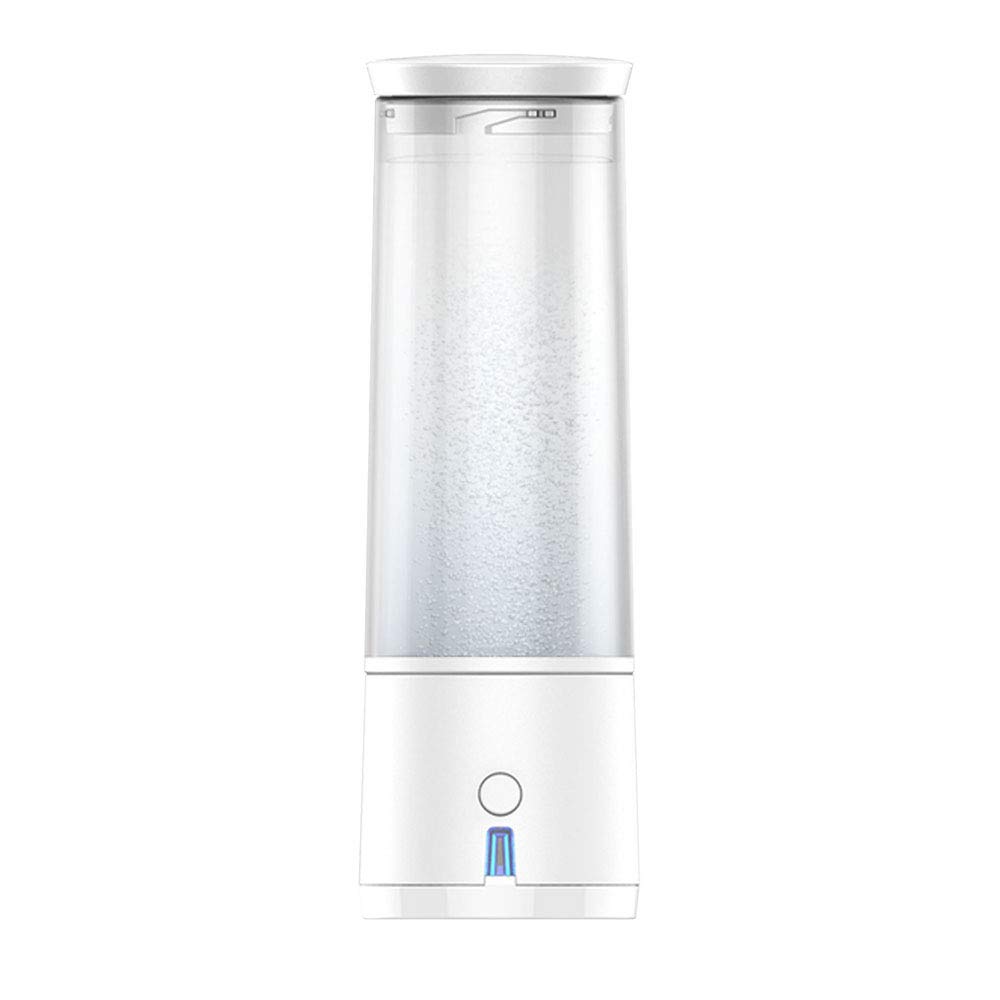 **Portable USB Rechargeable 450ml Glass Hydrogen Water Bottle – Alkaline Energy Flask for Anti-Aging & Antioxidant Rich Hydrogen Water – Perfect for Travel, Gym, and Daily Hydration**