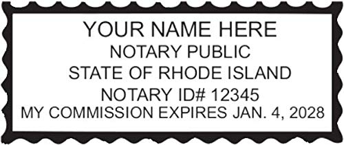 Pink Exclusive Mobile Notary Pocket Stamp for Rhode Island | Portable Notary Seal for Traveling Professionals & Legal Documents | Perfect for On-the-Go Notaries, Real Estate Agents & Court Use