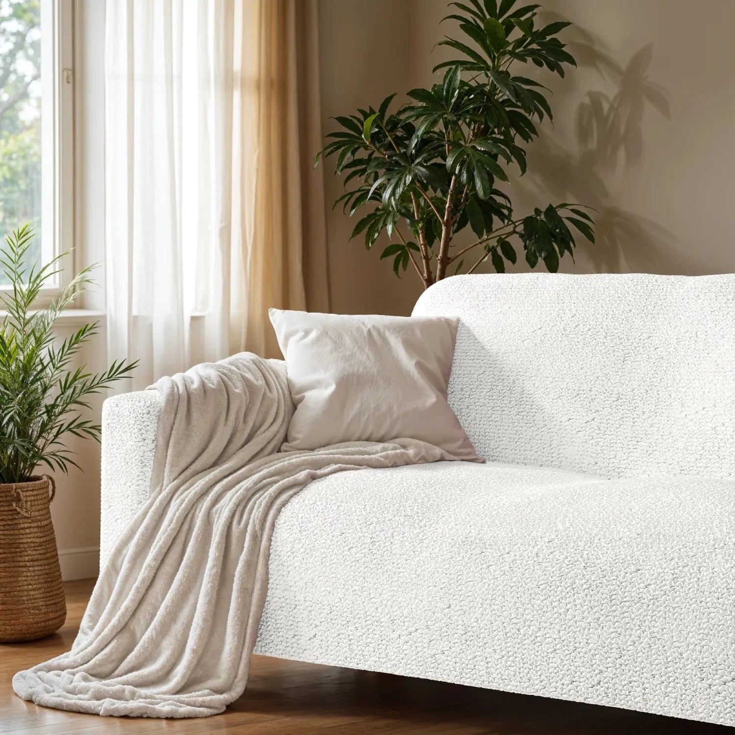 2 Seater Loveseat Slipcover - Soft Microfiber Fabric - Perfect for Living Room, Bedroom & Home Decor