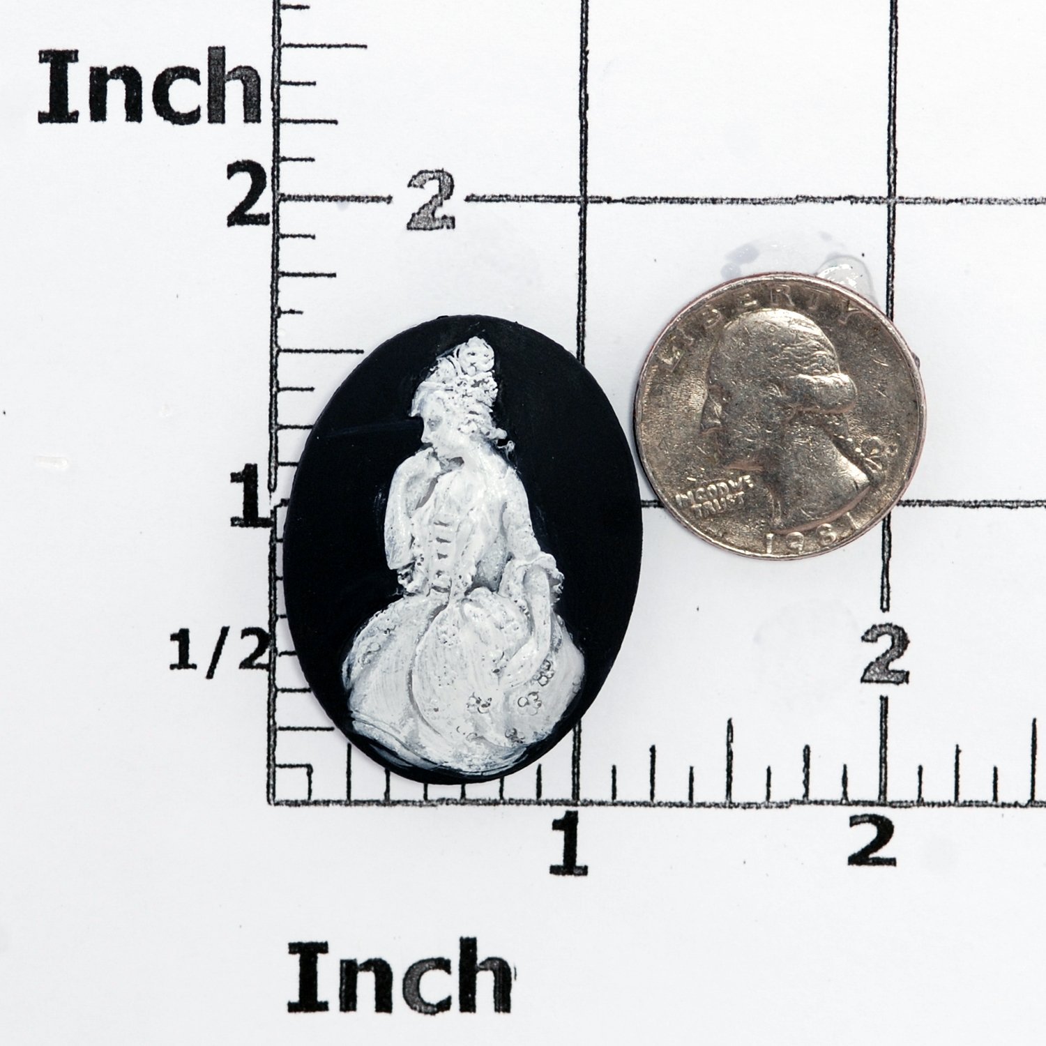 Victorian Lady Cameo Silicone Mold - Food Safe for Fondant, Chocolate, Candy, Resin, Polymer Clay - DIY Jewelry Making & Craft Supplies - Perfect for Cake Decorating, Candy Making, and Handmade Jewelry