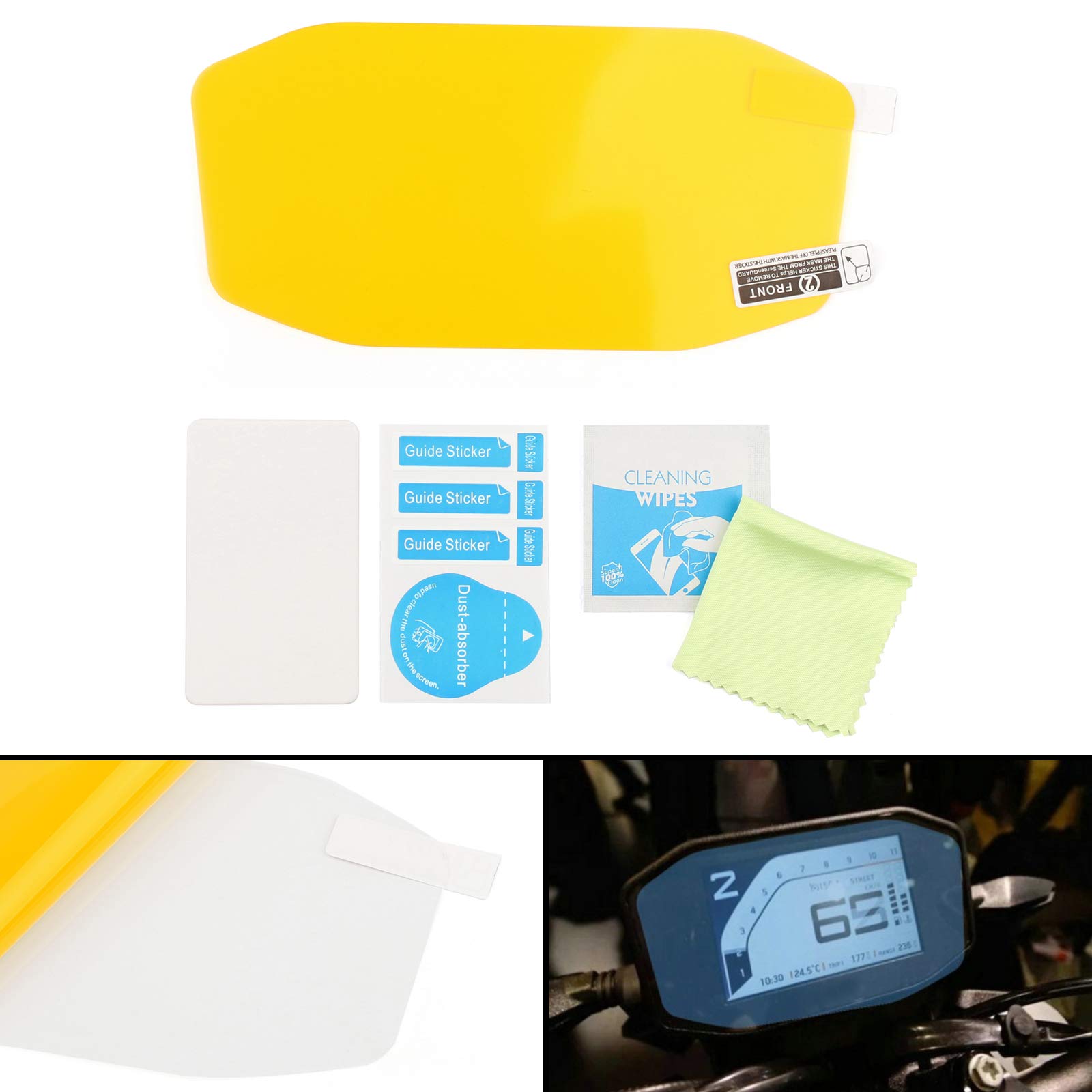 Artudatech Screen Protector for DUKE 690 R (2016-2017) - Scratch Protection for Motorcycle Riding
