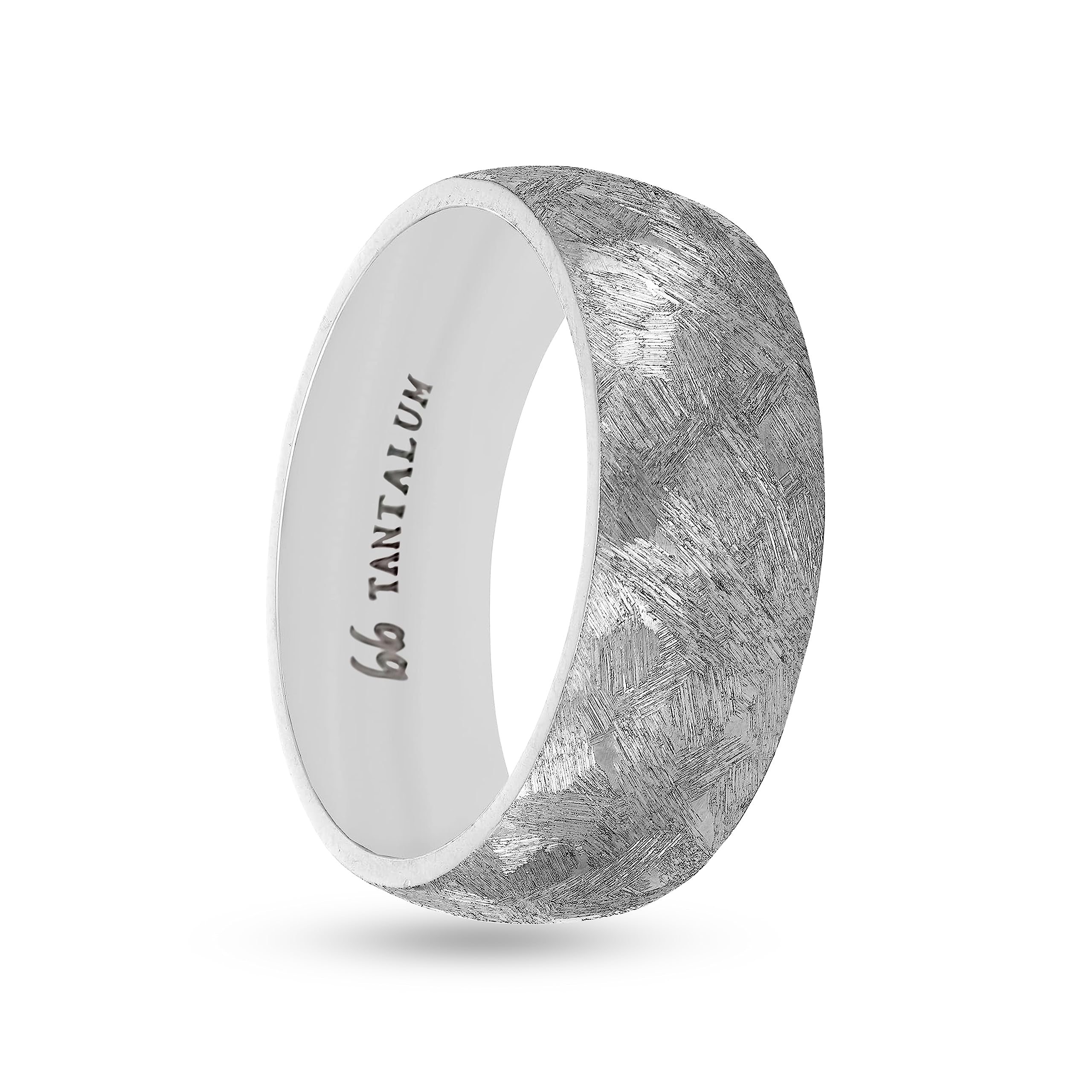 Boston Bay Diamonds Tantalum Comfort Fit Men's Wedding Band & Fashion Ring - 7mm & 8mm Width Options - Hypoallergenic Durable Metal - Perfect for Weddings, Anniversaries & Everyday Wear