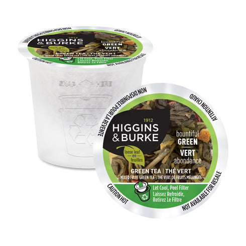 Higgins & Burke Bountiful Green Loose Leaf Tea - 24 Single Serve Bags | Organic & Premium Quality | Perfect for Office, Travel & Relaxation