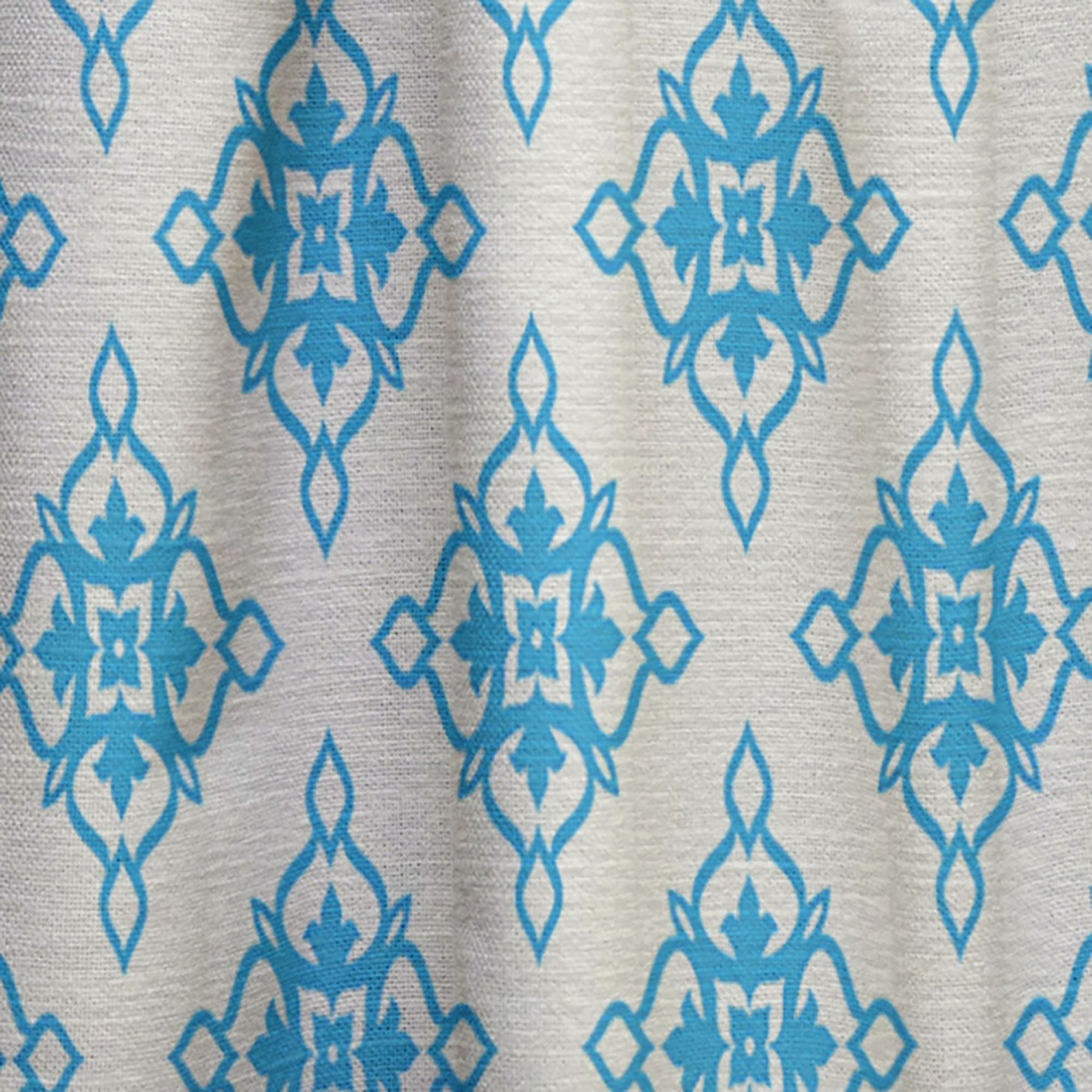 Retro Ornamental Pattern Thermal Insulated Curtains - Single Panel 52x84 Inches - Blackout Drapes for Bedroom & Living Room - Perfect for Home Decor, Privacy & Energy Efficiency