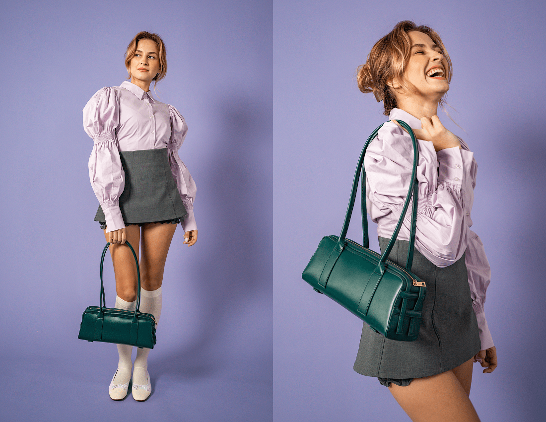Paquin Vegan Italian Grape Leather Shoulder Bag for Women | Eco-Friendly Plant-Based Handbag | Perfect for Work, Travel & Everyday Use