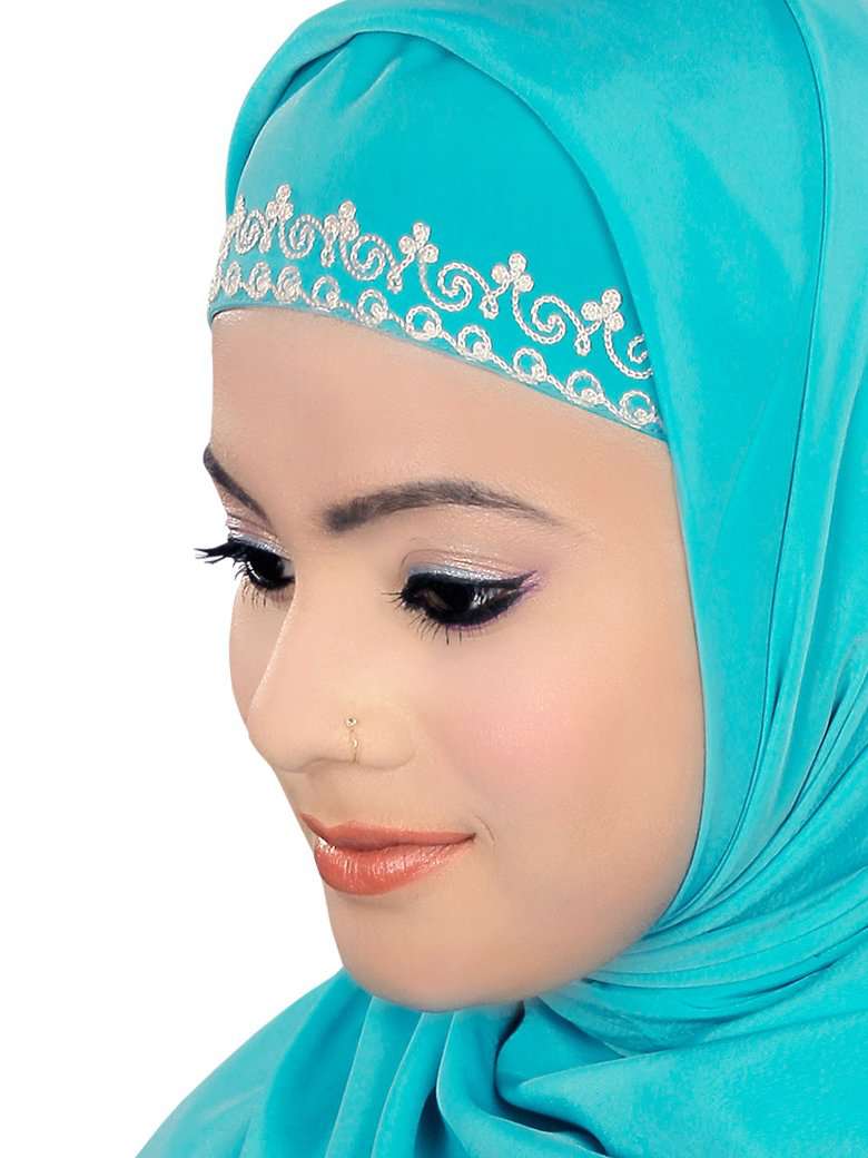 Amna Hijab and Headband - Modest Muslim Scarf & Hair Accessory for Women - Perfect for Prayer, Work, and Everyday Wear