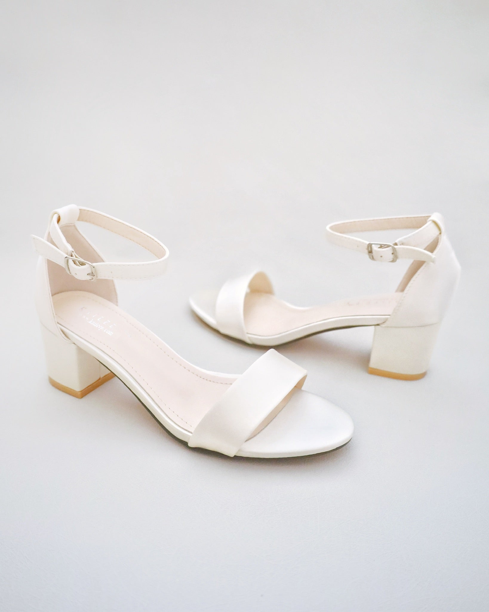 Elegant Satin Block Heel Sandals with Adjustable Ankle Strap - Perfect for Weddings, Parties & Summer Outfits