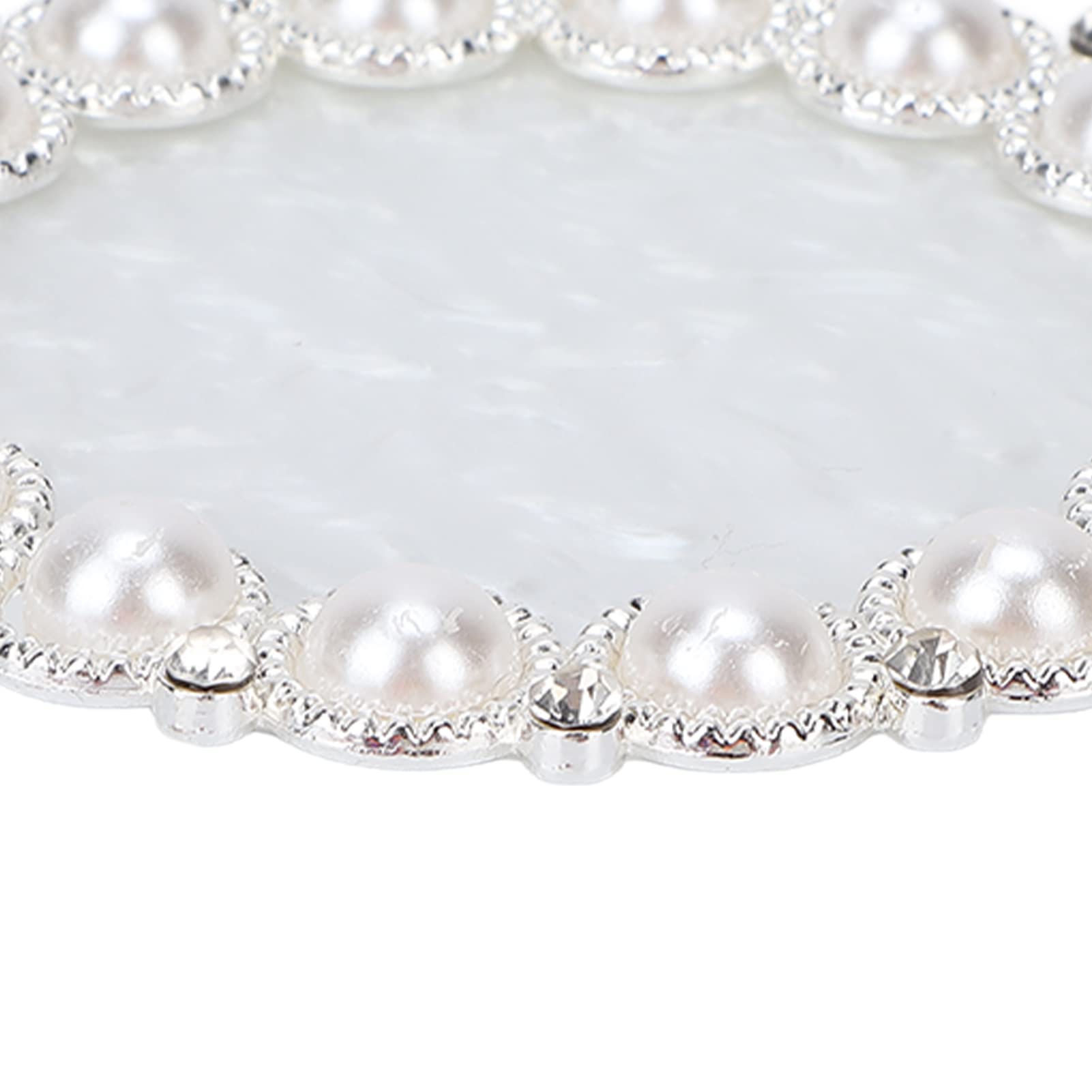 Professional Nail Art Tips Plate - Silver on White Cosmetic Mixing Palette & Nail Holder for Salon & Home Use | Perfect for DIY Nail Art, Manicures & Pedicures