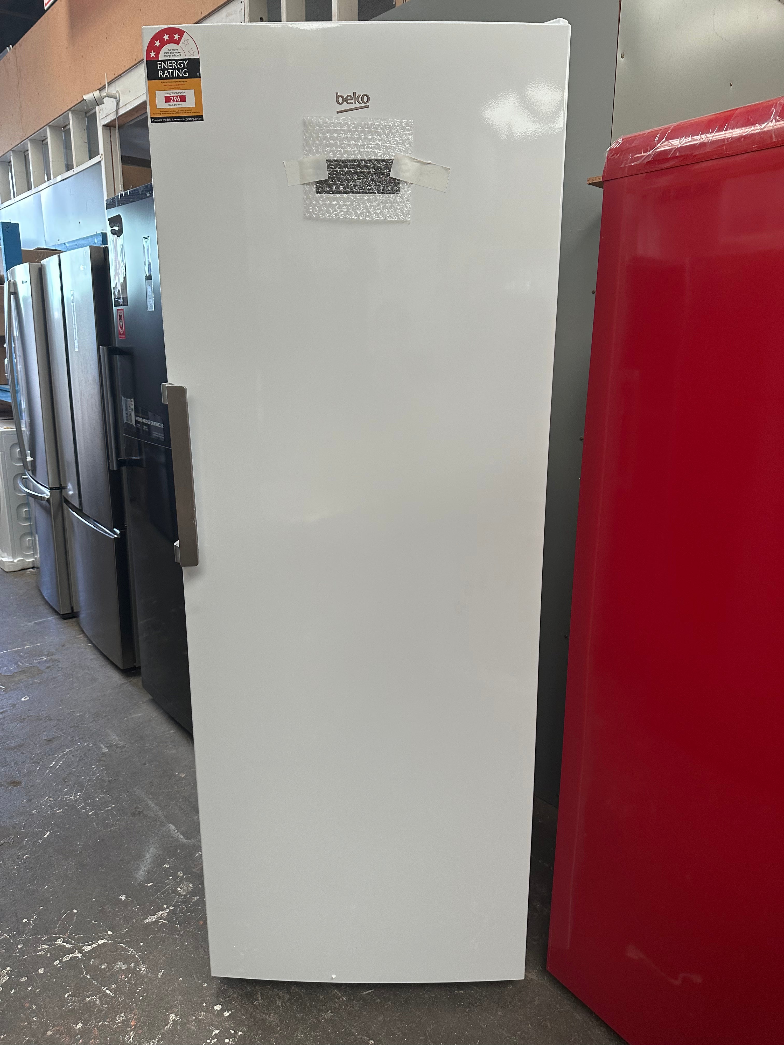 Beko 404L Frost Free Upright Freezer BVF404W - European Made, Energy Efficient, 12 Month Warranty - Perfect for Home, Restaurant & Commercial Kitchen Storage