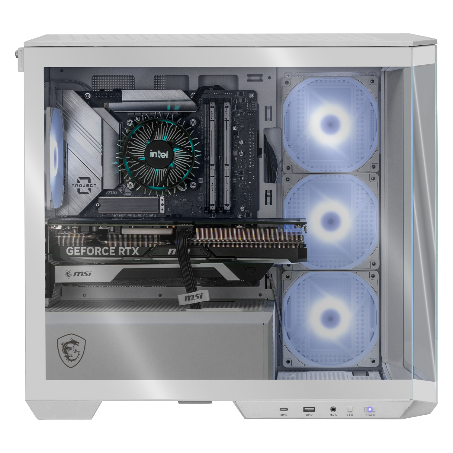 MSI Geforce RTX 4070 Ti Super Gaming PC - Intel Core i9-14900F, 64GB DDR5 RAM, 2TB SSD, WiFi, White - Ultimate 4K Gaming & VR Ready Desktop for Esports & Content Creation