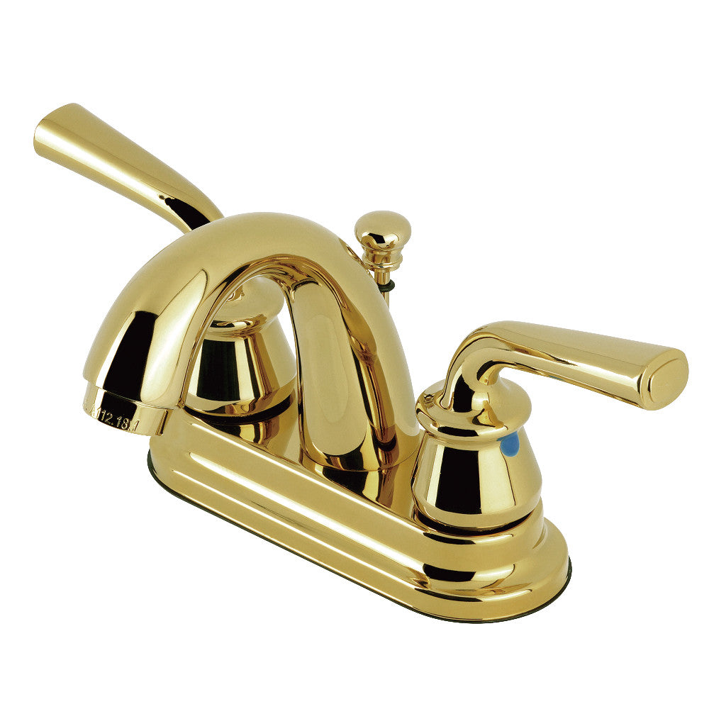 Kingston Brass KB5611RXL 4-Inch Centerset Bathroom Faucet with Pop-Up Drain - Vintage Style Brass Finish for Bathroom Sink - Perfect for Home Renovation & Bathroom Remodeling Projects