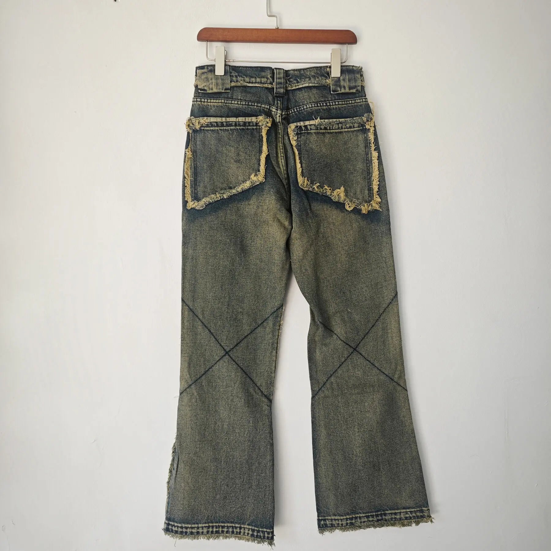 Men's Vintage American Rough Selvedge Denim Jeans - Heavyweight Straight Leg Loose Fit Trousers for Casual Wear | 2025 Spring Collection | Style 28W4102 | Perfect for Everyday Outfits and Retro Fashion Looks