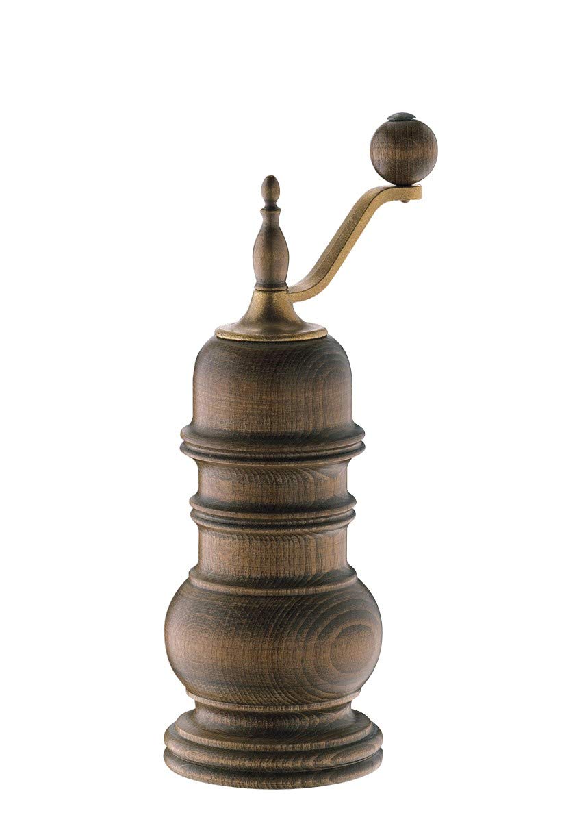 Premium Zassenhaus Speyer 5.1-Inch Dark Stained Beech Wood Pepper Grinder - Adjustable Coarseness for Freshly Ground Spices - Perfect for Kitchen, Dining Table & Gourmet Cooking