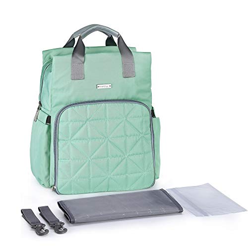 **Traddy Land Large Capacity Waterproof Diaper Backpack - Multi-Function Baby Bag with Changing Pad & Stroller Straps - Perfect for Travel, Outings & Parenting Essentials**