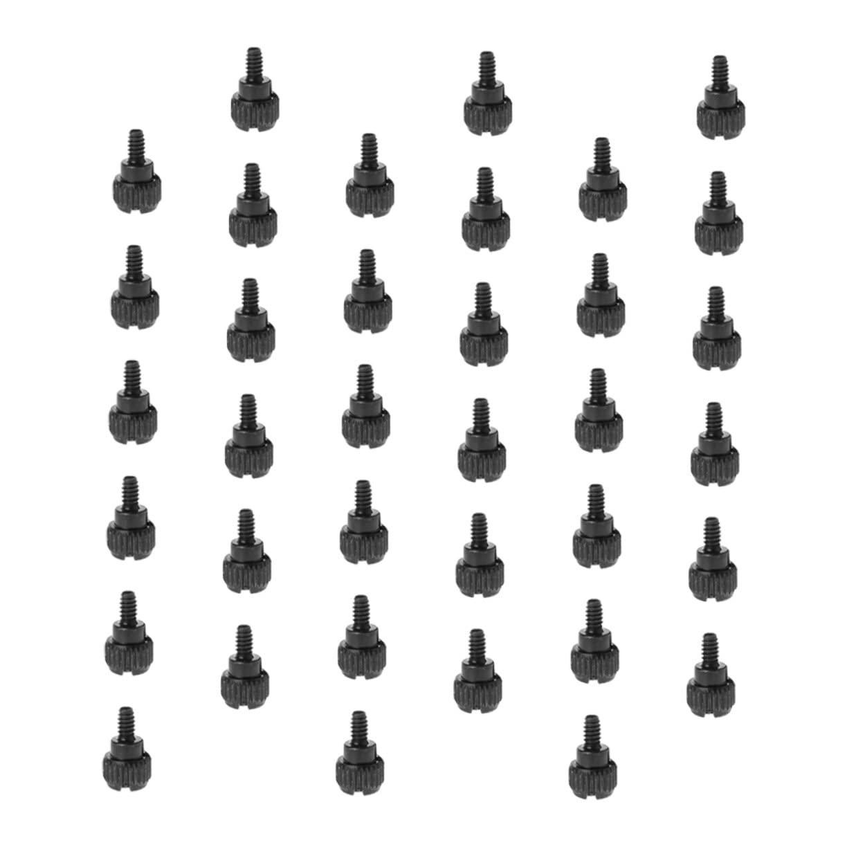 100pcs Black Oxidation-Resistant Computer Case Thumb Screws - Knurled Thumbscrews for PC Case, Chassis & Hardware Accessories | Perfect for DIY Computer Builds & Upgrades